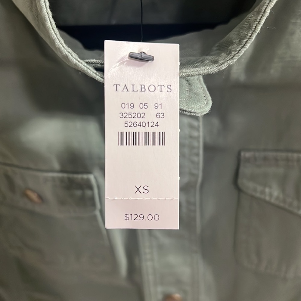 Talbots Women's Olive Green Utility Jacket - Picture 2 of 7